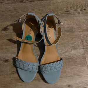 Baby blue dress shoes